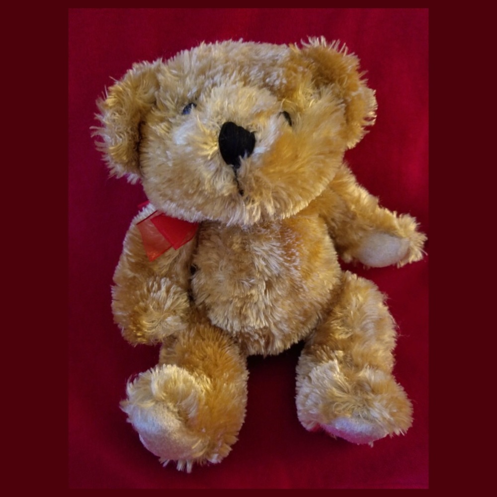 ❤️Vintage Y2K Valentine’s Day Brown Teddy Bear Stuffed Animal
